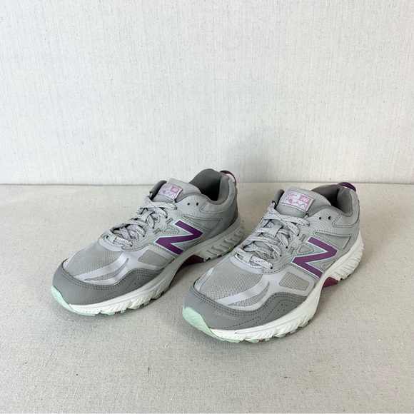 New Balance Women's 510 V4 Light Gray/Purple All Terrain Athletic Shoes - Size 8 - Picture 2 of 14